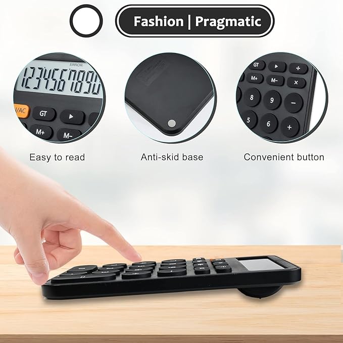 VEWINGL Standard Calculator, 12 Digit Large Display Desktop Calculator with Big Buttons for Office, School, Home & Business