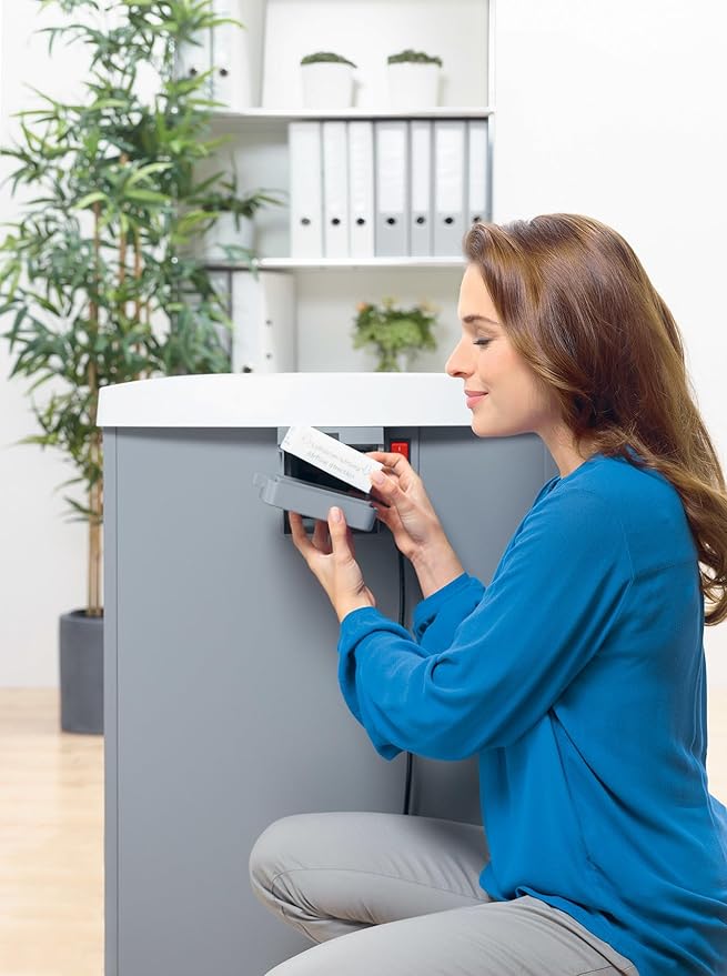 DAHLE CleanTEC 51422 Paper Shredder w/Air Filter, Micro Cut, P-5 Security, German Engineered, Jam Protection, Auto Oiler, SmartPower, 13 Sheet Max
