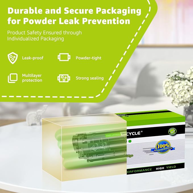 greencycle 12A Toner Cartridge Replacement Compatible for HP 12A Q2612A (Black) LaserJet 1020 1010 1012 1018 1022 1022N 3015 3030 3052 3055 M1005 M1319F Printer (Black, 4-Pack)