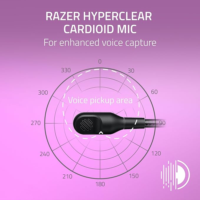 Razer Kraken Kitty V2 USB Wired Headset: Chroma RGB Kitty Ears - Stream Reactive Lighting - HyperClear Cardioid Mic - 40 mm Drivers - 7.1 Surround Sound - Comfortable Ear Cushions - Black