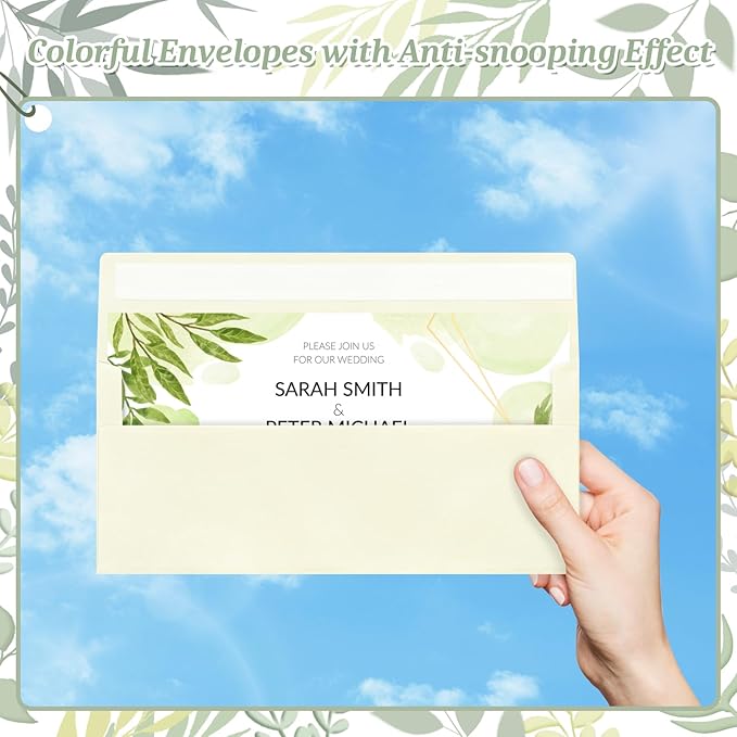 200 Pcs #10 Business Envelopes, Self Seal Standard Envelopes, Windowless Business Mailing Envelopes for Office, Checks, Letters, Invoices, Statements, Wedding, Size 4-1/8 x 9-1/2 inch (Ivory)