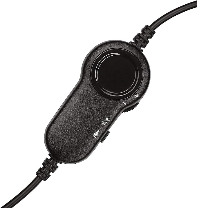 Logitech H151 Wired Headset, Analog Stereo Headphones with Rotating Noise-Cancelling Microphone, 3.5 mm Audio Jack, in-Line Controls, PC/Mac/Laptop/Tablet/Smartphone - Black