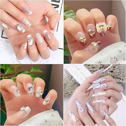 Nail Glue,Super Strong & Long-Lasting & Ultra Quick 40PCS Nail Glue for Acrylic Nails Press on Nails Professional Nail Gel for Stick On Nail Tips & Acrylic Nails & Nail Art Supplies 0.07OZ/PCS