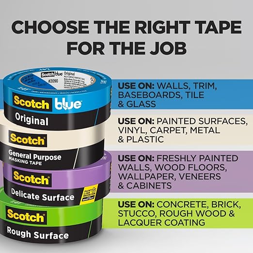 Scotch Greener Masking Tape, 0.94 in x 60 Yard, 2050, 1 roll