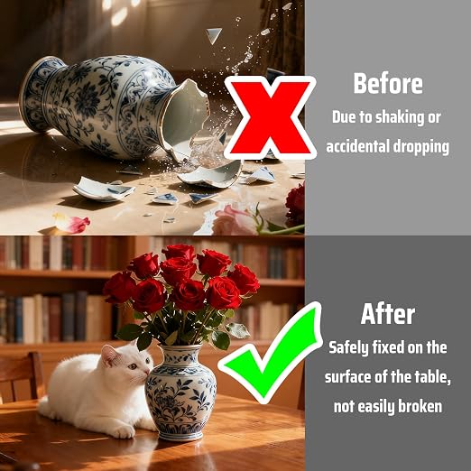 Museum Gel for Glass and Crystal, Reusable Clear Exhibits Gel Museum Putty | Poster Putty for Walls No Damage, Removable Museum Wax for Home Collections Prevent Vibrations & Falling