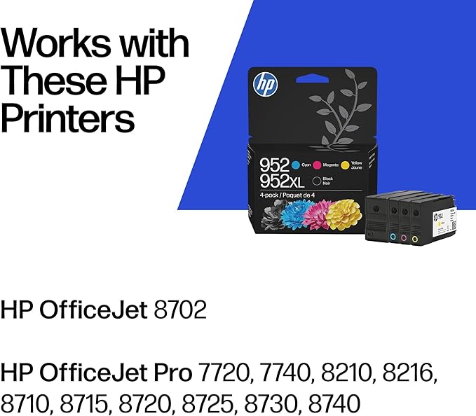 HP 952 Ink Cartridge (Black XL + CMY)