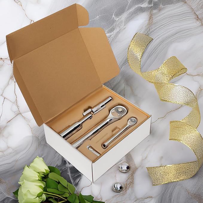 RLAVBL 12x10x4 Shipping Boxes Set of 15, White Corrugated Cardboard Mailer Box for Packing, Mailing, Business