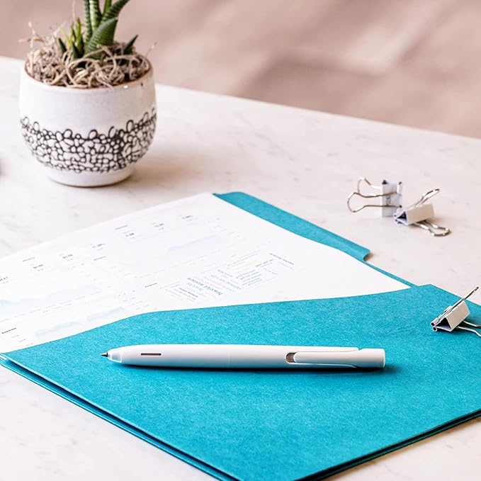 Zebra Pen, bLen Retractable Gel Pens, Medium Point 0.7mm, 3 Black & 3 Blue Ink Pens, All White Barrels, Plus 4 Bonus Refills, Low Vibration for More Stable, Easier to Control Writing, 6-Pack (49506)