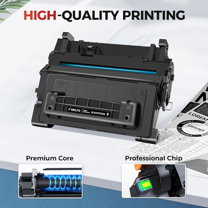 81A Toner - CF281A Replacement for HP 81A Black Toner Cartridge | CF281A 81X CF281X Compatible with M630, M604dn, M604n, M605dh, M605dn Printer (2 Black)