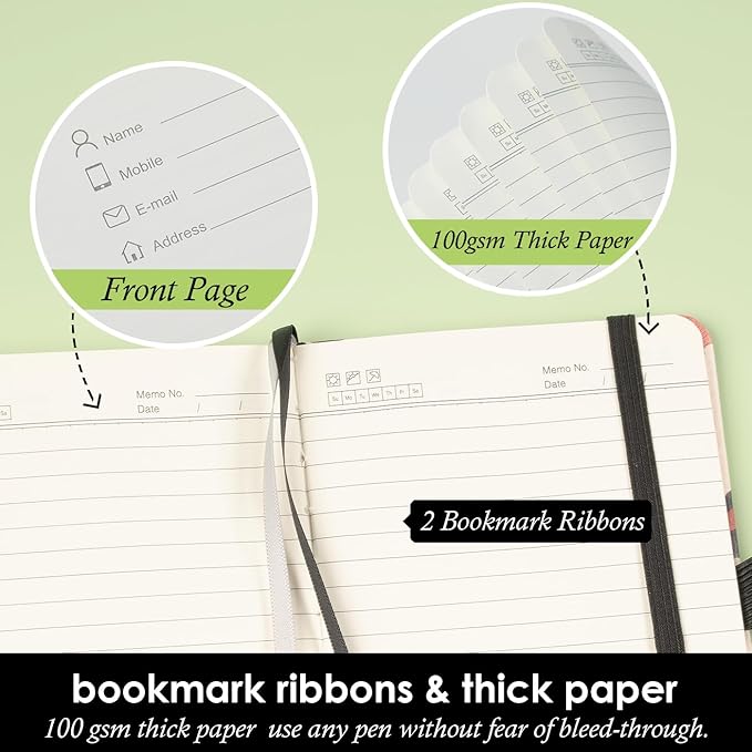 Pocket Journal Notebook for Women Girls, 3 Pack Small Mini Notebook Journals with Pen, A6 (3.7" x 5.7") Leopard Cover Lined Notepad with 100GSM Thick Paper, Office Home School Supplies