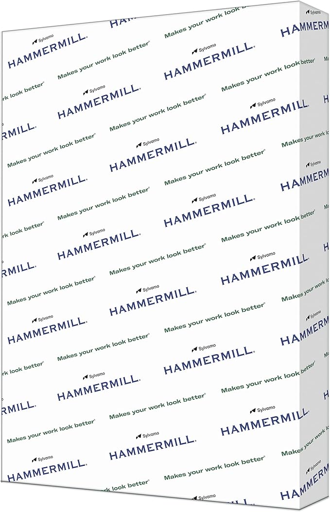 Hammermill Cardstock, Premium Color Copy, 100 lb, 19 x 13-100 Bright, Made in the USA Card Stock, 133242R, White - 1 Pack (250 Sheets)