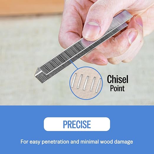 meite 20 Gauge Staples, 1/2" (12.5mm) Crown, 5/16-Inch Length, 25,200 PCS | Galvanized Heavy Duty Staples for Pneumatic, Electric 20GA Stapler, for Upholstery, Crafts, Fits MT5016S, MT5016SLN, 5 Boxes