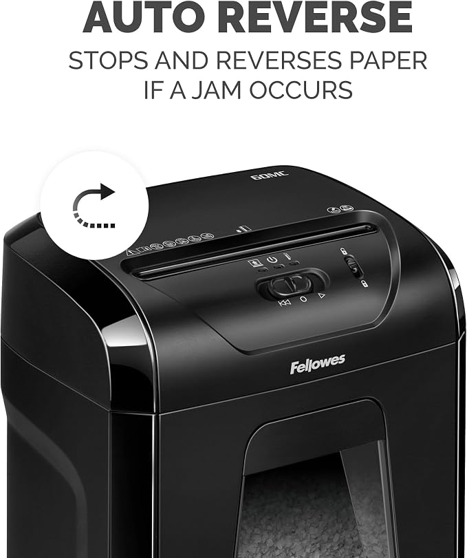 Fellowes Powershred 60MC Micro-Cut 10 Sheet Home Office Paper Shredder