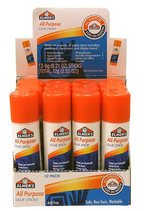 Elmer's All-Purpose School Glue Stick, 0.21 Ounces, Clear