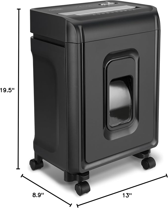 Aurora AU1085MA High-Security 10-Sheet Micro-Cut Paper and Credit Card Shredder with 4-Gallon Pullout Wastebasket/ 20 min Run Time