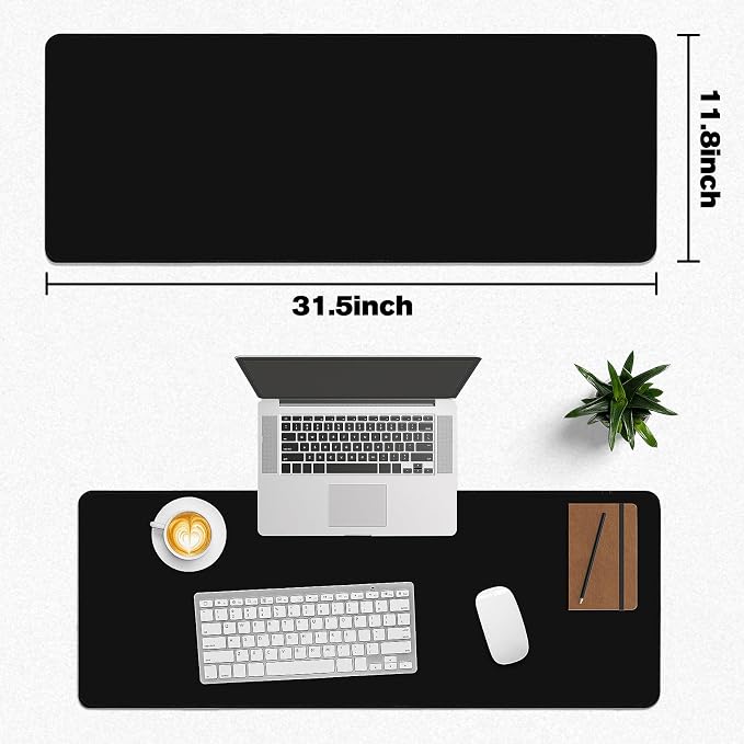 Mouse Pad Gaming - Desk Mat for Keyboard and Mouse - Large Mouse Pads for Desk, Gaming Mousepad with Non-Slip Base, Desks Pad (31.5" X 11.8") for Game, Office and Home