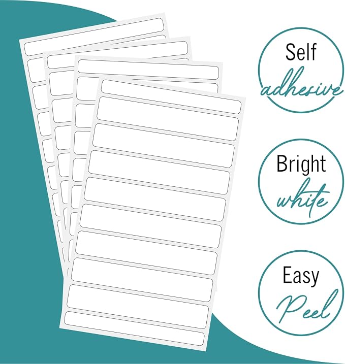 File Folder Labels 3 Packs File Labels White Stickers a Total of 768 File Labels for File Folders