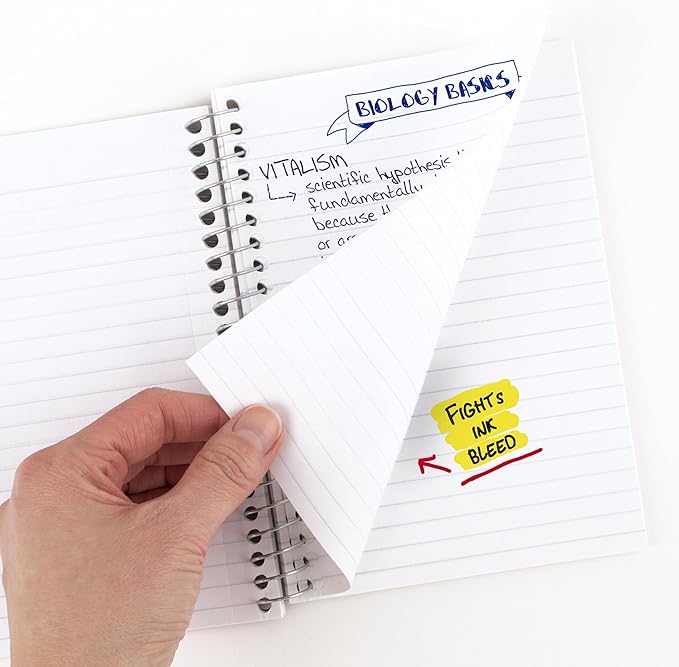 Five Star Spiral Notebook, 1 Subject, College Ruled Paper, 4-3/8" x 7", Personal Size, 80 Sheets, Fights Ink Bleed, Water Resistant Cover, Black (450048AA2-ECM)