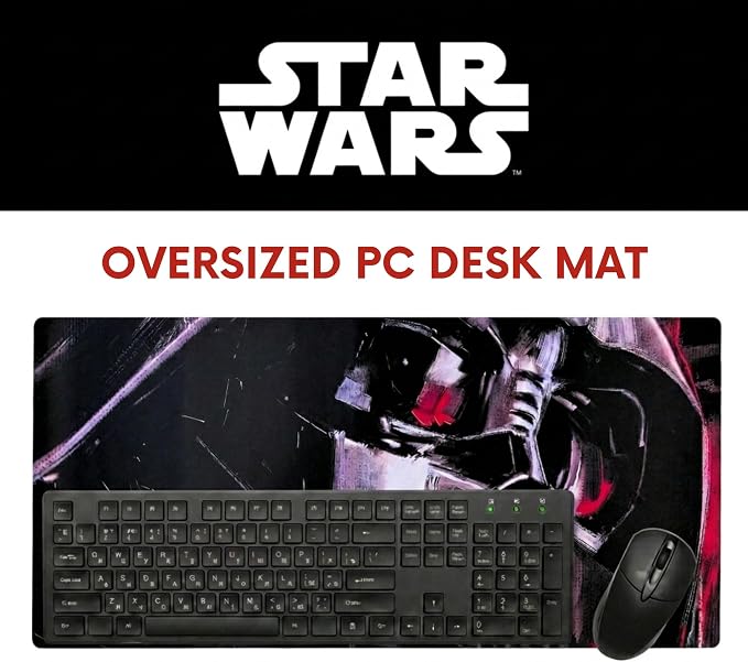 Star Wars Large Gaming Mouse Pad 31"x15" XL Computer Desk Mat, Anime | Star Wars anime gaming mouse pad,, Oversized 31x15in smooth fabric top, stitched edges, non-slip rubber base.