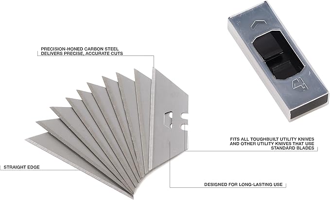 ToughBuilt - 30 pack Utility Knife Blades - (TB-H4S30-80)