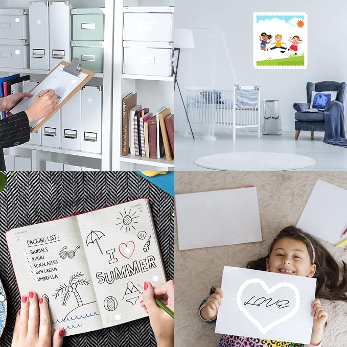 3500 Dot Stickers, 3/4 inch White Coding Labels, Circle Stickers for Office & Classroom
