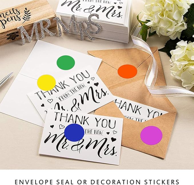 1000PCS Kraft Circle Stickers, 1 Inch Round Blank Garage Sale Price Stickers, Kraft Coding Tag Labels, Brown Natural Envelope Seals for Home, Classroom, Jam, Canning Jar Labels (White)