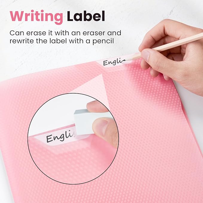 Sooez 1 Pack Plastic Folder, 2-Pocket Folder with Writable Category Label | With Non-Slip Tabs, Fits A4/Letter Size Paper, Heavy-Duty Folders with Pockets for School, Office, Home (Orange)