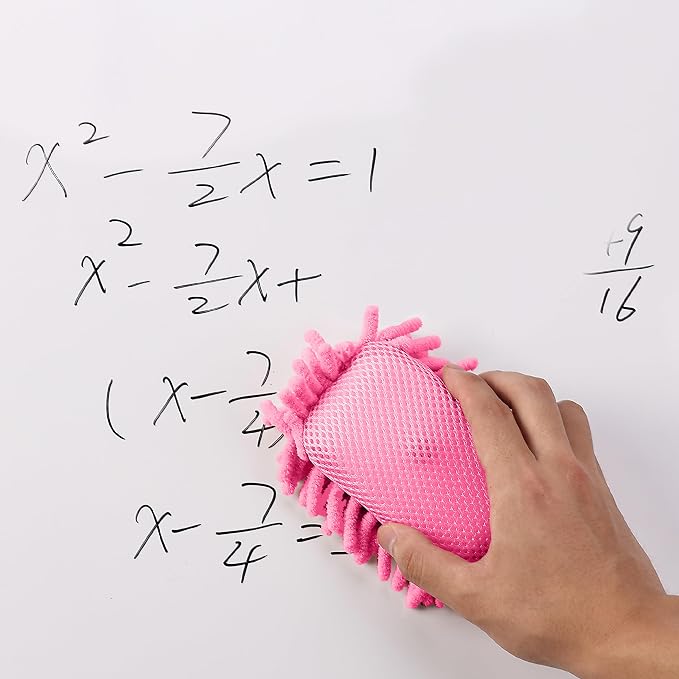 Mr. Pen- Magnetic Microfiber Shag Whiteboard Erasers, 4" x 6", 4 Pack | Dual Surface, Washable Large Dry Erase Board Cleaner for Chalk, Marker, Classroom, Office, Home