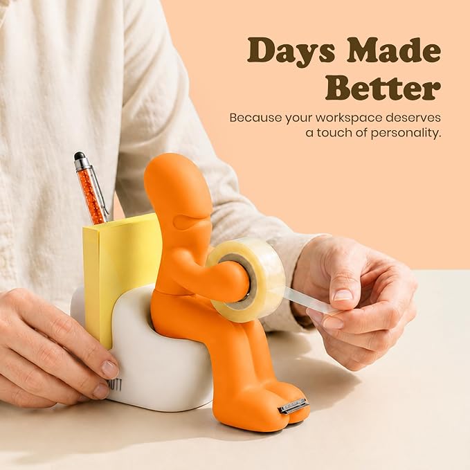 The Butt Tape Dispenser – Funny Gifts for Men – Weird Stuff, Desk Accessories for Men - Novelty, Fun Office Supplies Gag Gifts for Men - Teacher Gifts Boss Gifts for Men - Going Away Gift for Coworker
