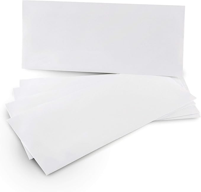 Aimoh 1000 Custom Printed #10 Security Self Seal Envelopes -Personalized with Logo &Address Customization |Letter Size 4⅛ x 9½, White, 24LB, 1000 Count (7-34010-1000)