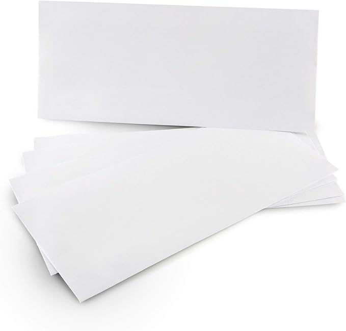 Aimoh 500 Custom Printed #10 Security Self Seal Business Envelopes -Personalized with Logo &Address Customization |Letter Size 4⅛ x 9½, White, 24LB, 500 Count (7-34010-500)