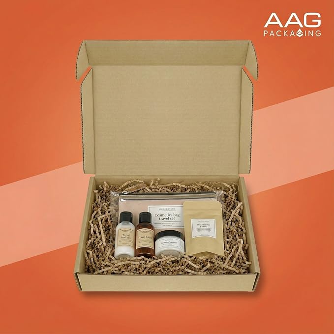 Corrugated Shipping Box Mailers, Kraft Brown, Triple-Layer Board Secure Slot Closure (Brown, 9"x6.5"x2" / Set of 20)