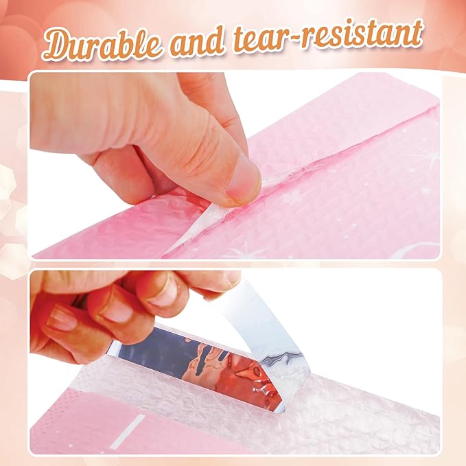 50 Pack Bubble Mailers 6x10 Inch,Self Sealing Adhesive Padded Envelopes,Waterproof Cute Bubble Mailers,Cushioning Shipping Envelopes for Packaging, Mailing, Gifts, Small Business