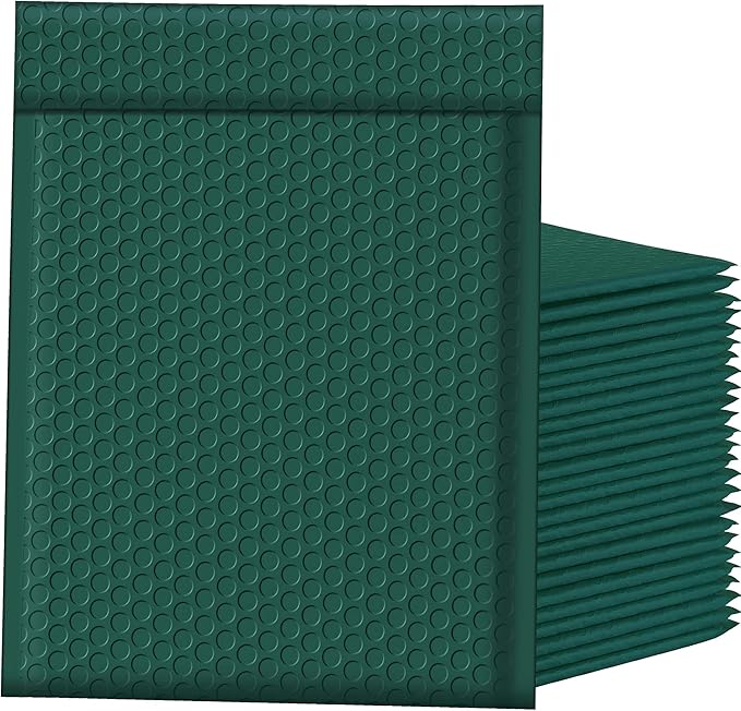 Famagic Bubble Mailers 8.5x12 Inches 40pc Ultramarine Green Shipping Bags Self Seal Adhesive Padded Envelopes Mailing Bags for Small Business Usable 8.5x11" Medium Bubble Poly Mailers Bag for Books