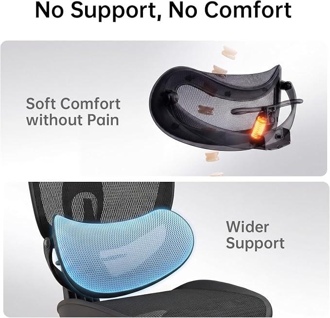 SIHOO Doro C300 Pro V2 Ergonomic Office Chair, 135° Recline, 2 Packs, Black | Full-Body Adaptive Support, 8D Armrests & Breathable Mesh, Comfy High Back Computer Desk Chair for Long Hours