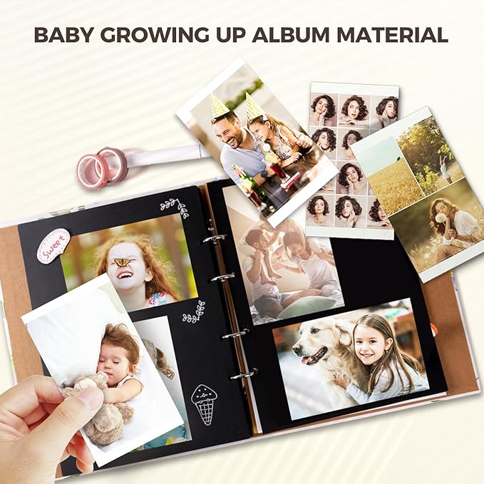 iDPRT 4×6 Photo Printer, Portable Color Picture Printer, Thermal Sublimation Mini Picture Printer, Bundle 108 Sheets Photo Paper & 2 Ribbon Cassette, Photo Printer for iPhone & Android