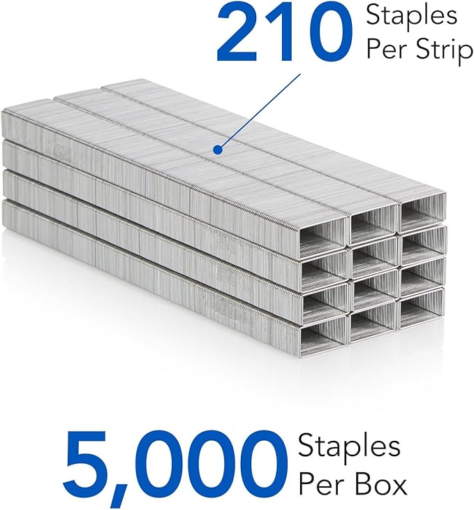 Swingline® Standard Staples, 1/4", Full Strip, Box of 5,000