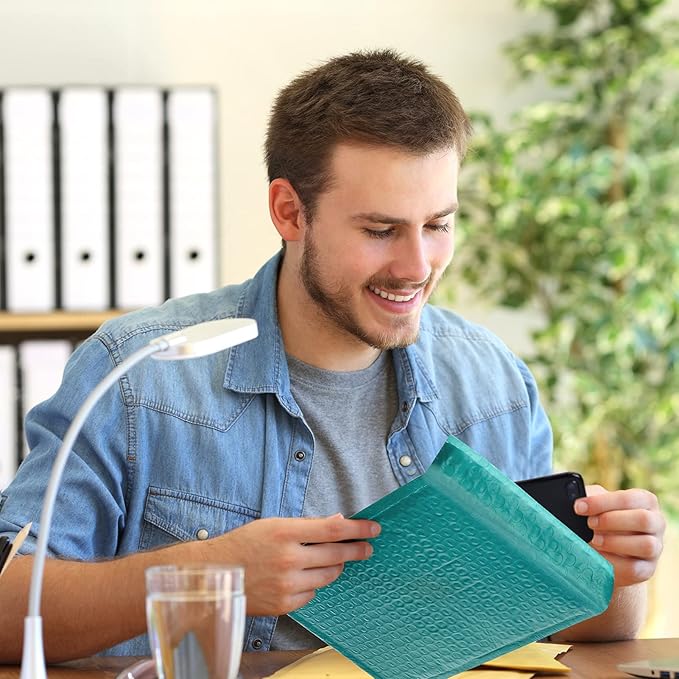Metronic 600 Pack Bubble Mailers 6x10 Inch Usable Size 6x9" Forest Green Padded Envelopes Waterproof Bubble Envelopes Cushioning Padded Mailers for Packaging, Mailing, Shipping