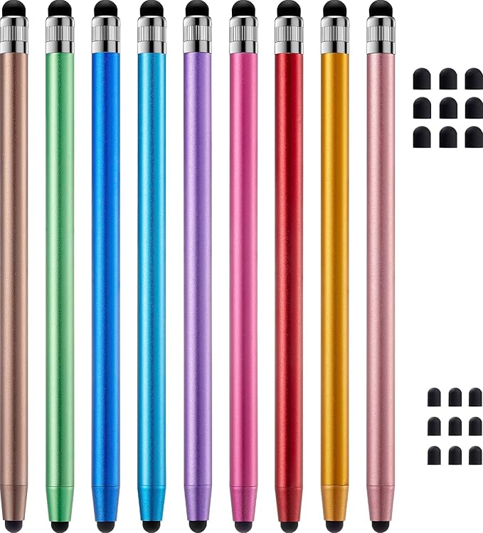 ChaoQ Stylus Pen for Touchscreen, 9pcs Stylus Pen for iPad iPhone Android | High Sensitivity and Precision, Suitable for iPad iPhone Android and All Touch Screens