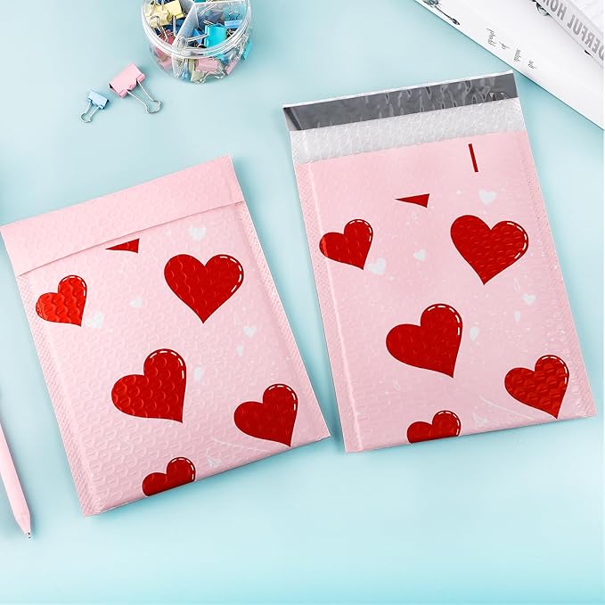 50 Pack Bubble Mailers 6x9 Inch,Self Sealing Adhesive Padded Envelopes,Waterproof Cute Bubble Mailers,Cushioning Shipping Envelopes for Packaging, Mailing, Gifts, Small Business