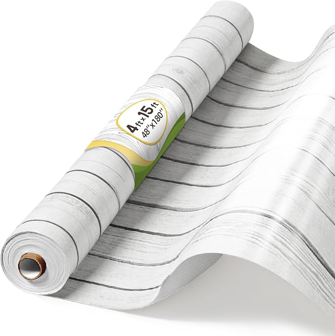 4x15ft White Wood Bulletin Board Paper for Classroom Decor | No pinholes, sound-absorbing, flexible DIY sizing, office culture wall, home message center, creative mood board