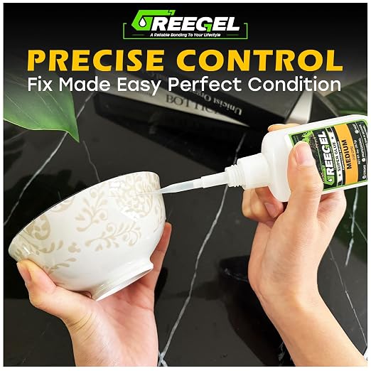 Clear Liquid Medium Super Glue 1 oz + 3g Gel Glue for Plastic Model | Strong Instant Cyanoacrylate Adhesive for Wood, Ceramic, Plastic, Metal and Glass Materials, Shoes, Crafts & Repairs