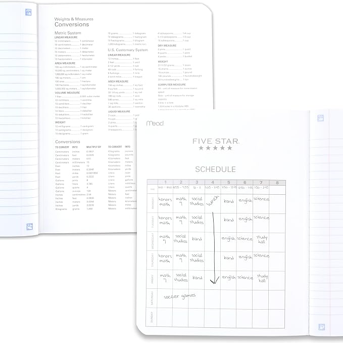 Five Star Composition Book + Study App, 12 Pack, Wide Ruled Paper, 7-1/2" x 9-3/4", 80 Sheets, Forest Green, Tidewater Blue, Fire Red and Harvest Yellow (950033B-ECM)