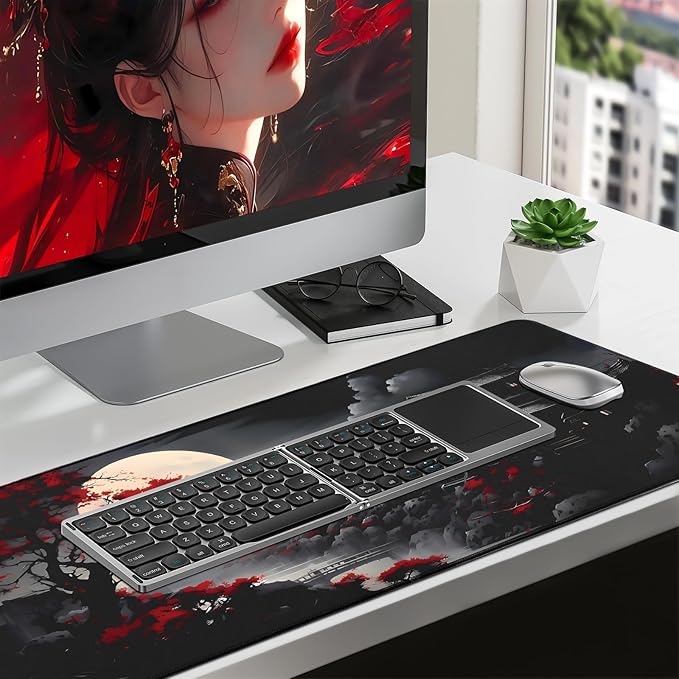 Mouse Pad Gaming Mousepad,Large Mousepads for Keyboard and Mouse with Non-Slip Rubber Base,Suitable for School,Office,Home,35.4 x 15.7 Inch