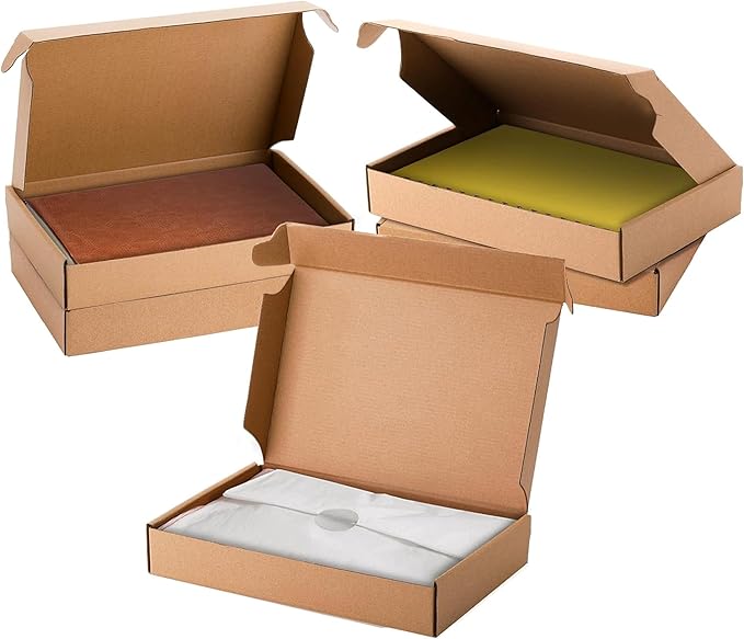 Cedilis 30 Pack 12x8x2 Inches Shipping Boxes, Brown Corrugated Cardboard Mailer Boxes, Medium Mailing Boxes for Shipping Packing Small Business