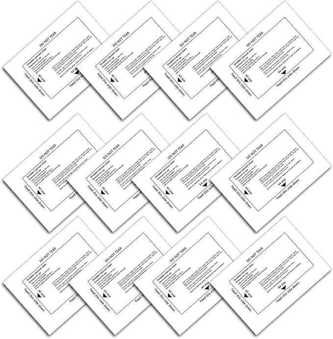Paper Shredder Lubricant Sheets, Paper Shredder Sharpening & Lubricating Sheets (12PCS)