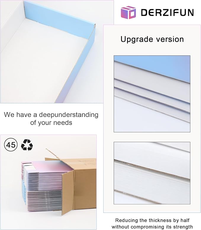 9"x6"x2" Shipping Boxes 45 Pack, Corrugated Packaging Mailer Boxes, ‎Purple Gradient Shipping Packaging Boxes for Small Business