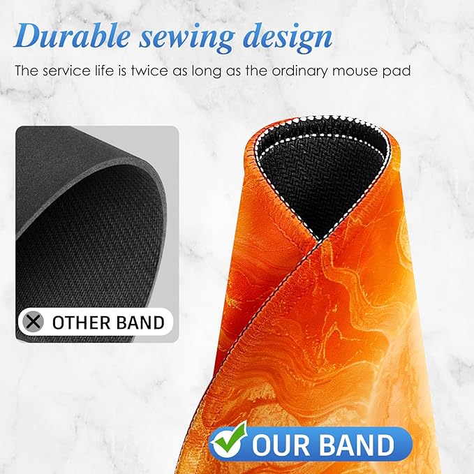 Round Mouse pad, high-end Texture, Sewn Edge Design, Anti-Slip Rubber Base. 8.6 x 8.6 inches (Flame Wheel)