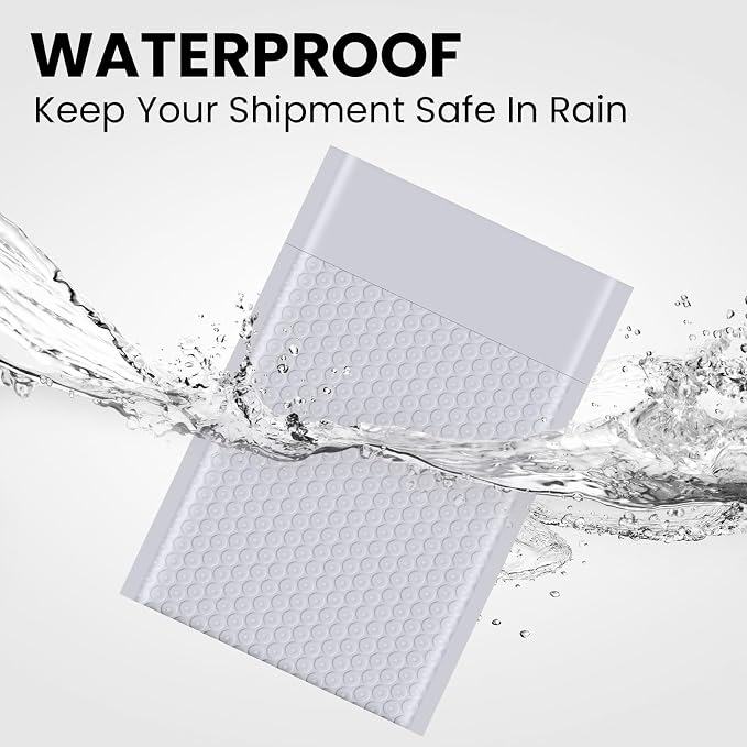 Bubble Mailers 8.5x11inch 50Pack Grey Bubble Mailers Self-Seal Padded Mailing Envelopes Bubble Opaque Padded Mailer for Small Businesses to Package and Mail Jewelry Cosmetics#2（white，grey）