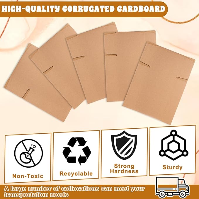 75 Pack Small Shipping Boxes Corrugated Cardboard Mailing Boxes Small Mailing Packing Box for Packing, Moving, Business, 6.9 x 4.5 x 3.7 inches